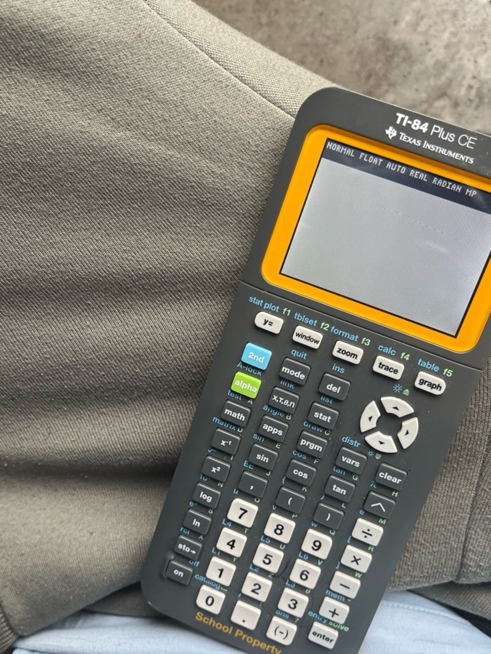 Texas Instruments TI-84 Plus CE Graphing Calculator - Black and Yellow Accent